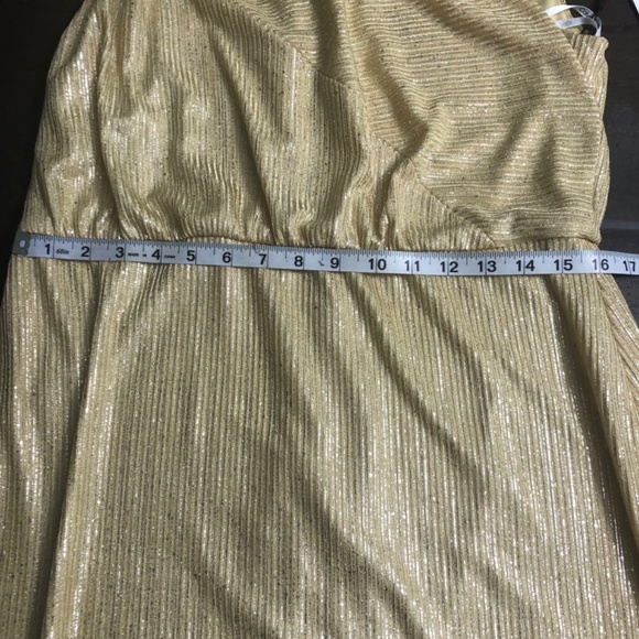 Calvin Klein woman dress gold gown - Picture 8 of 16